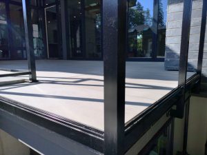 Outdoor Flooring Project With Side-Mounted Rails